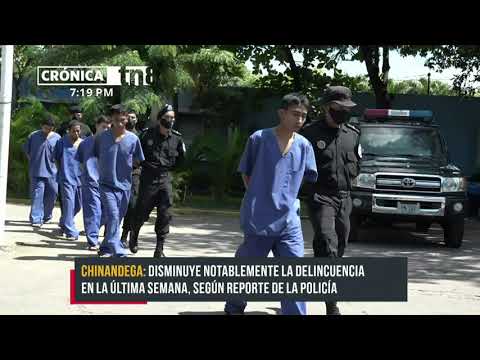 Policía Nacional captura a siete delincuentes en Chinandega - Nicaragua