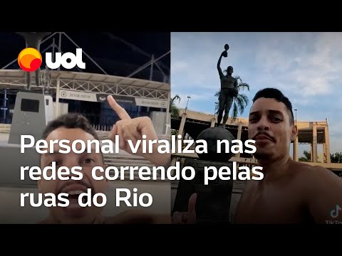 Personal trainer percorre trajeto entre estádios no Rio correndo: ‘Perigoso é sedentarismo’