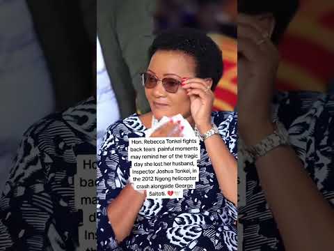 Rebecca Tonkei wife to late Tonkei pilot who crashed with George Saitoti crying at Ngong's funeral