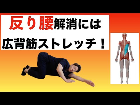 【反り腰 改善】背中をほぐして反り腰を治そう!