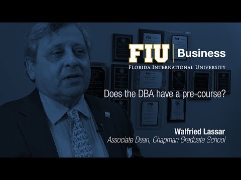 Does the DBA have a pre-course?