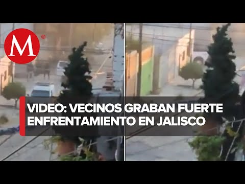 Vecinos de Tlaquepaque, Jalisco, graban un enfrentamiento