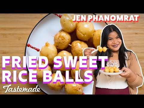 Filipino Carioca (Fried Sweet Rice Balls) I Good Times With Jen