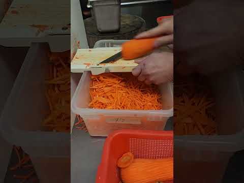 Cuttingcarrotforspringroll