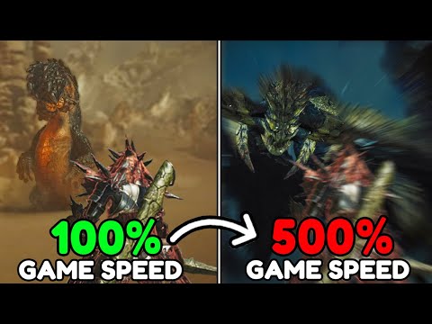 Monster Hunter Wilds, but after every quest the game gets 20% faster