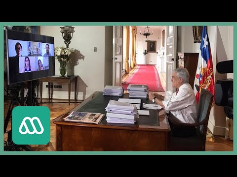 Piñera firma proyecto de teletrabajo en videoconferencia