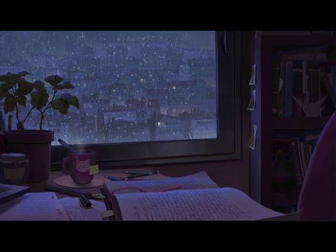 Gentle Rain ?️ sounds to sleep/study to [Indoor]