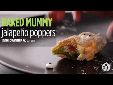 How to Make Baked Mummy Halloween Poppers | Halloween Recipes | Allrecipes.com