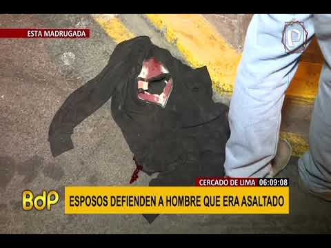 Cercado de Lima: ladrón quedó herido tras intentar robar a un hombre