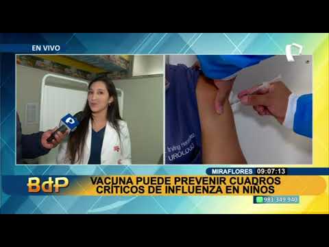 ¡Atención padres!: Vacunas pueden prevenir cuadros críticos de influenza en niños