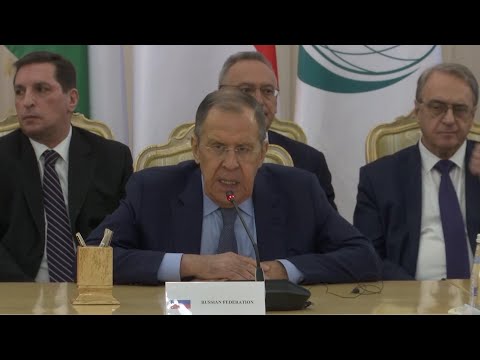 Lavrov urges Israel to abide by international humanitarian law at Moscow meeting on Israel-Hamas war