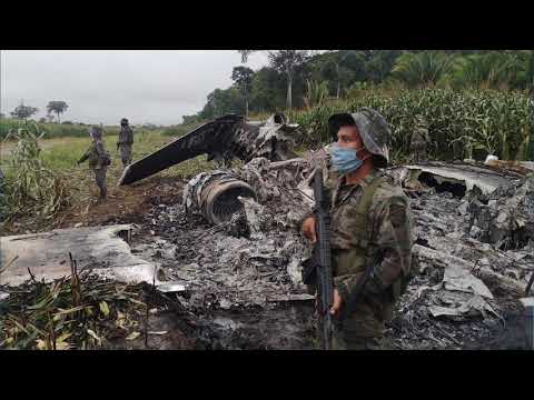 Localizan aeronave incendiada en Ixcán, Quiché