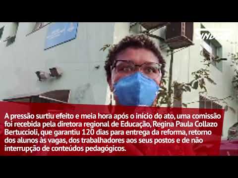 DRE Campo Limpo garante que CEU Capão Redondo permanecerá, após protesto
