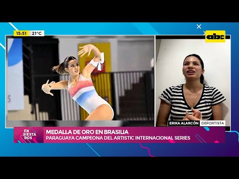 Patinaje artístico: paraguaya conquista medalla de oro en Brasilia