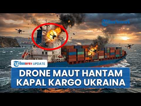 Kapal Ukraina Rusak <strong>Parah</strong> dan Miring di Lepas Pantai Bulgaria akibat Dihantam Drone