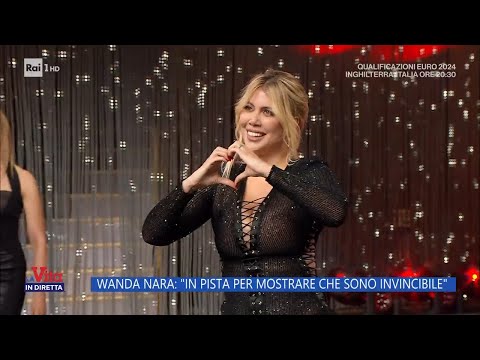 Wanda Nara: "In pista per mostrare che sono invincibile" - La vita in diretta 17/10/2023