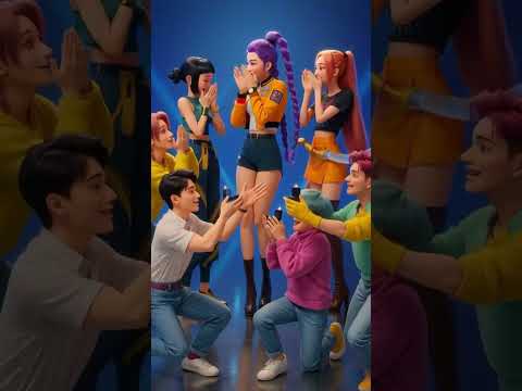 KPOP Demon Hunters : Saja Boys Propose Huntrix #golden #kpopdemonhunters #kpop #mira #rumi #sajaboys