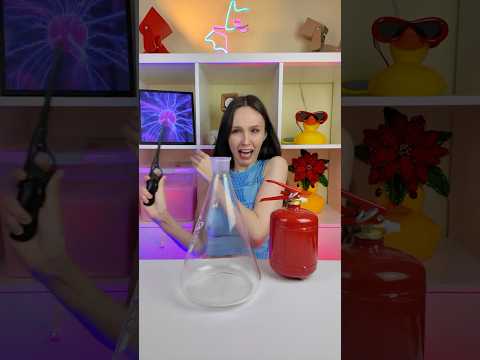 Вылет трубочки 😱 или как я испортила потолок #физика #эксперименты