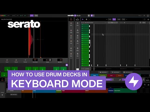 How to use drum decks in keyboard mode in Serato Studio