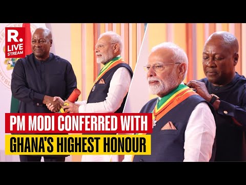 BREAKING: PM Modi Conferred With Ghana's Highest State Honour 'The Officer Of The Order Of The Star'