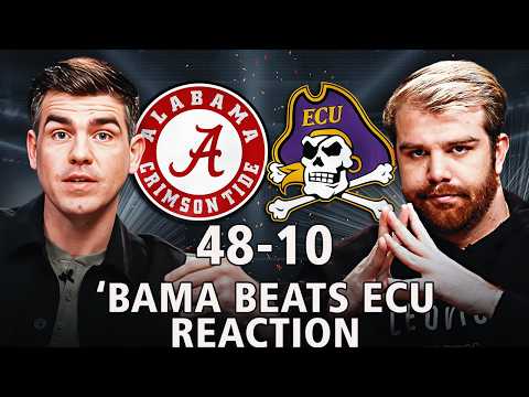 Alabama CRUSHES ECU Instant Reaction | Keelon Russell's GREAT DEBUT