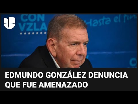 Edmundo González denuncia amenazas para reconocer la supuesta victoria de Maduro