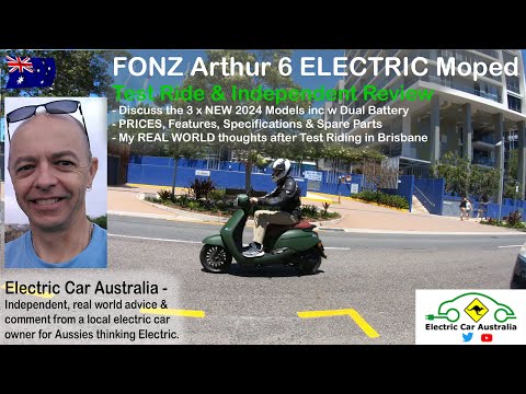 Independent Review | FONZ Arthur 6 2024 Model Electric Scooter / Moped Test | Electric Car Australia