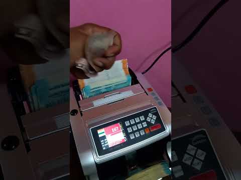 Counting Mixed Indian Currency <strong>Notes</strong> &amp; Fake Dollar Coupon Using an Automatic Note Counting Machine 💵