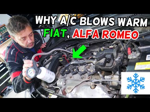 WHY AIR CONDITIONER BLOWS HOT WARM AIR FIAT ALFA ROMEO, ALFA ROMEO AC DOES NOT WORK
