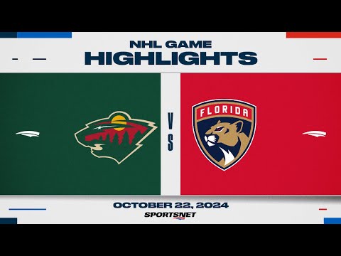 NHL Highlights | Wild vs. Panthers - October 22, 2024