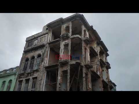 Nuevo DERRUMBE en Centro Habana, el RÉGIMEN culpa a la intensa LLUVIA
