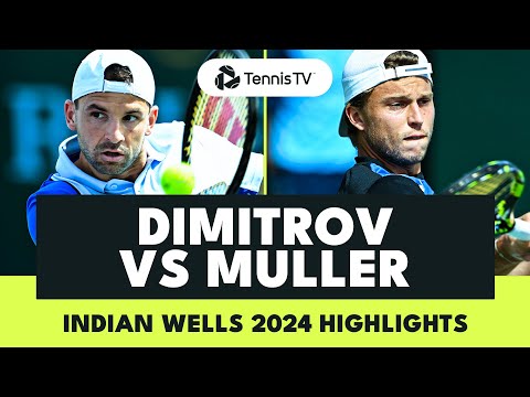 ENTERTAINING Grigor Dimitrov vs Alexandre Muller | Indian Wells 2024 Highlights