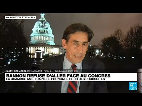 Assaut du capitole : Steve Bannon refuse de témoigner face au Congrès • FRANCE 24