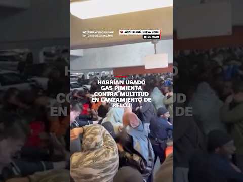 Habrían usado gas pimienta contra multitud en lanzamiento de reloj