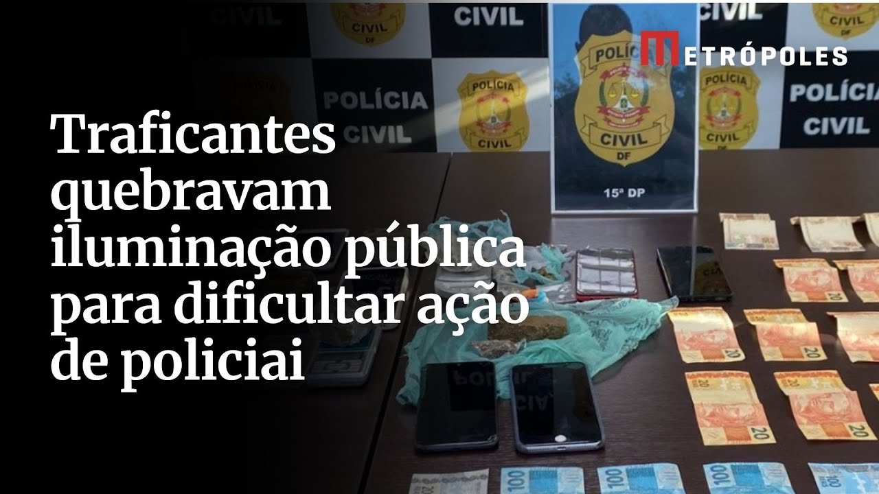 Traficantes quebravam iluminação pública para dificultar ação de policiai