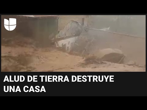 Huracán Helene: una mujer capta un deslizamiento de tierra que destruyó la casa de sus padres