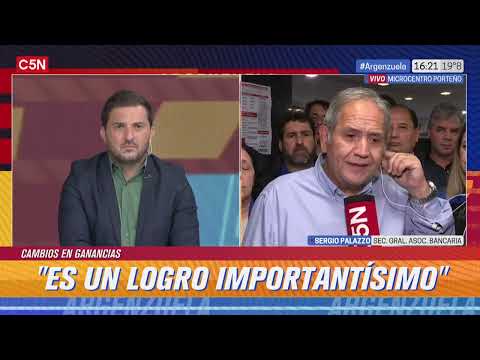 Habló SERGIO PALAZZO, SEC. GRAL. de la ASOCIACIÓN BANCARIA, tras el ACUERDO sobre GANANCIAS