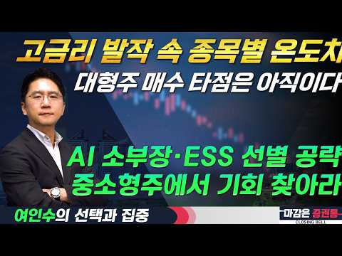 대형주 박스권 속 기회는 중소형주! 고금리 속 살아남을 종목은? #여인수 #선택과집중 #토마토티브이