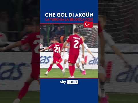 Che gol di Akgün: la Turchia la sblocca così