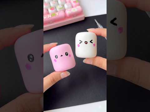 DIY Marshmallow squishy #tonniartandcraft   #diy #craft #shorts #art