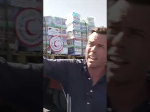 Aid trucks heading to Gaza screened at Israel-Egypt border