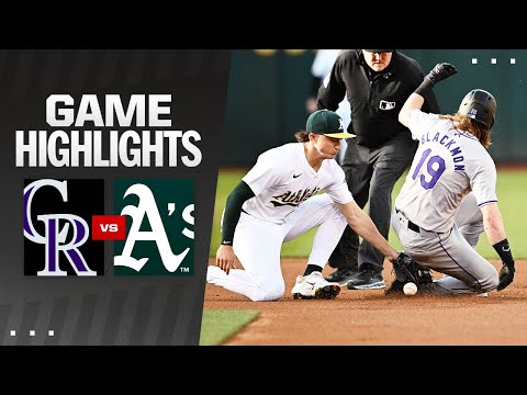 Rockies vs. As Game Highlights (5/22/24) | MLB Highlights