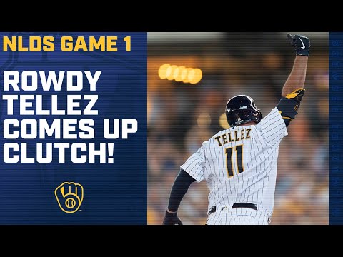Rowdy Tellez GAME-WINNING HOMER! | Brewers vs. Braves NLDS Game 1 video clip