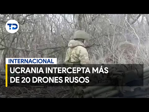 Ucrania intercepta 23 de los 31 drones enviados por Rusia