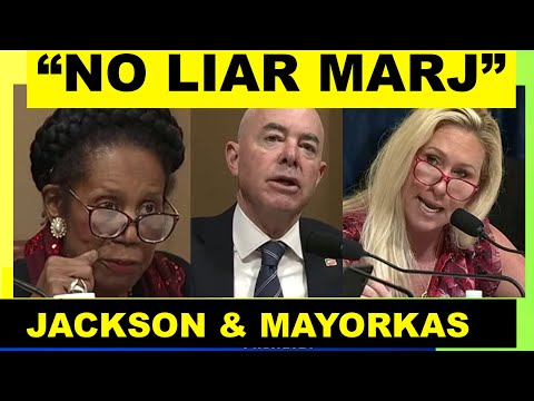 MARJORIE TAYLOR shockingly EDUCATED BY Sheila Jackson,  GETS Blunt reaction from Mayrorkas