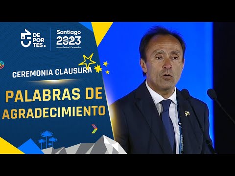 “ESTO NO TERMINA ACÁ”: Ministro del Deporte brindó un discurso de agradecimiento - Santiago 2023