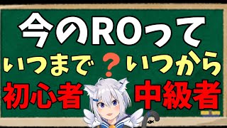 ROっていつまで初心者でいつから中級者？【ラグナロクオンライン】