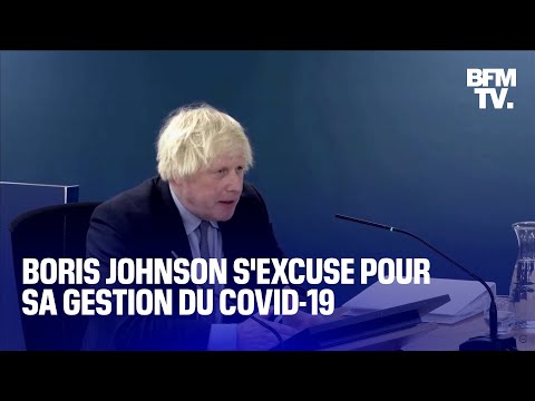 “Je suis désolé”: Boris Johnson présente ses excuses aux familles des victimes du Covid-19