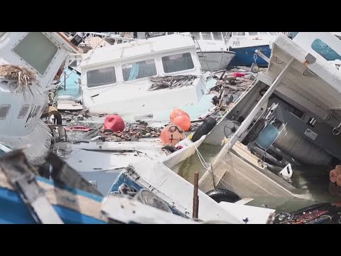 Wave of destruction left behind in Barbados after Hurricane Beryl