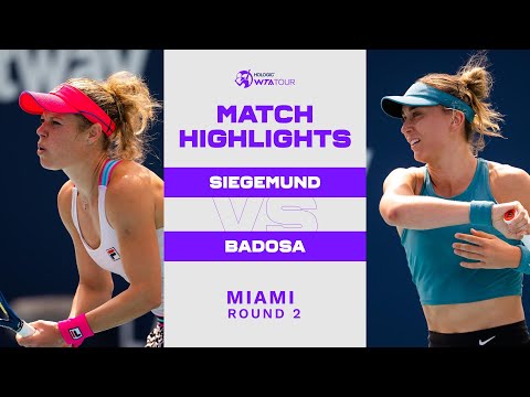 Laura Siegemund vs. Paula Badosa | 2023 Miami Round 2 | WTA Match Highlights